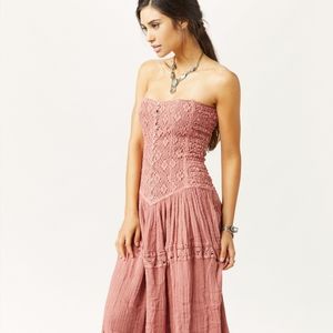 Jens Pirate Booty cotton strapless maxi sz S